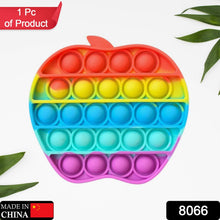 8066 Apple Fidget Toy used in all kinds of household places specially for kids and children for playing purposes 