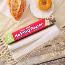 Non Stick Microwave & Oven Proof Parchment Paper/ Baking Paper/ Food Wraping Paper, Easy to Tear, Easy to Clean, for Grilling, Cooking, deep Fryer, White