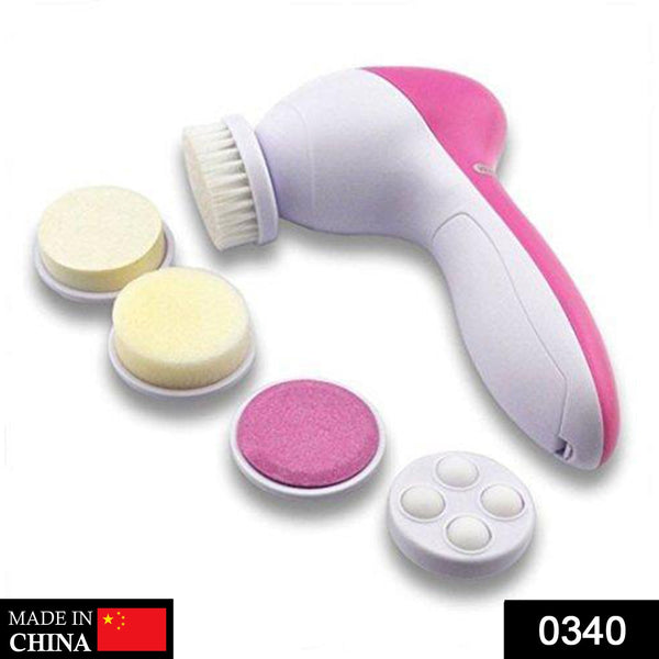 340 -5-in-1 Smoothing Body & Facial Massager (Pink) Shopdealz