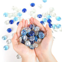 4980 Glass Gem Stone, Flat Round Marbles Pebbles for Vase Fillers, Attractive pebbles for Aquarium Fish Tank. 