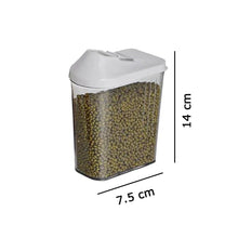 096 Plastic Easy Flow Storage Jar with Lid (750ml, Set of 6) 