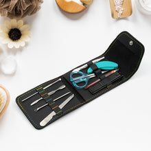 0210 9pc Nail Clipper Kit, Fingernail Clipper, Manicure Set, Stainless Steel Nail Cutter Set, Manicure Toe Nail Clippers Care Tools with Lightweight and Beautiful Travel Case (9Pc Set)