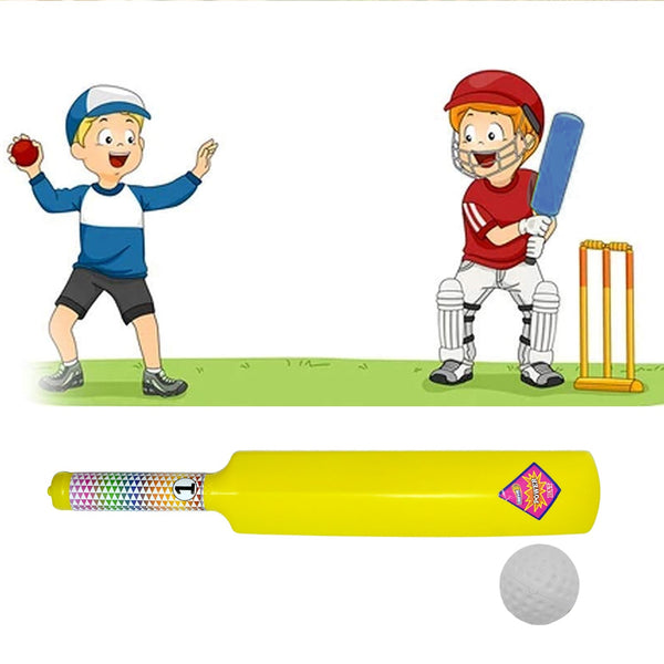 8026 Plastic Cricket Bat Ball Set for Boys and Girls 