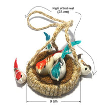 1731A ARTIFICIAL JUTE HANGING BIRDS NEST JHUMAR CHIDIYAN KA GHOSLA With Brown Box 