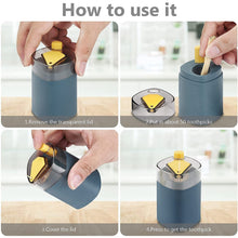 4005L Toothpick Holder Dispenser, Pop-Up Automatic Toothpick Dispenser for Kitchen Restaurant Thickening Toothpicks Container Pocket Novelty, Safe Container Toothpick Storage Box.