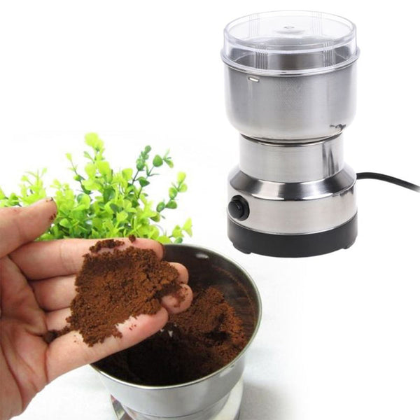 2465 Multi-Functional Electric Stainless Steel Herbs Spices Nuts Grain Grinder with Stainless Steel Bowl, Portable Coffee Bean Seasonings Spices Mill Powder Machine Grinder Machine for Home and Office