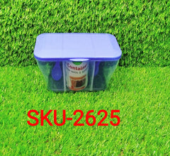 2625 Plastic Square Storage Organiser Container (750ML Capacity) 