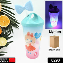 0290 LED Light Unicorn Water Bottle/Tumbler/ Mug with Straw & Lid for Kids Glitter Sipper with Toy Drinking Cups for Boys and Girls School/Tuition/Gym/ Picnic, Kids and Adults, Birthday Return Gifts