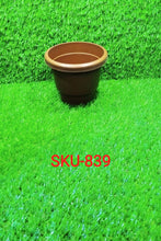 0839 Garden Heavy Plastic Planter Pot/Gamla 6 inch (Brown, Pack of 1, Small) 