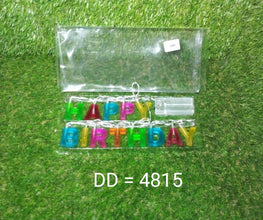 4815 Decoratives Plastic Happy Birthday 13 LED Letter Battery Operated String Lights, Outdoor String Lights (Multicolour) 