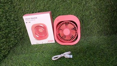 1110 Portable USB Fan - Rechargeable Fan with 2 Speeds, 180Â° Rotating Rechargeable Fan, Quiet Personal Fan for Travel in the Car Outdoors (Battery Not Include)